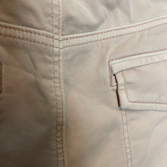 Chicos 1 Women Embroidered Utility High Rise Straight Leg Ankle Pants 8 Pink - Picture 11 of 12